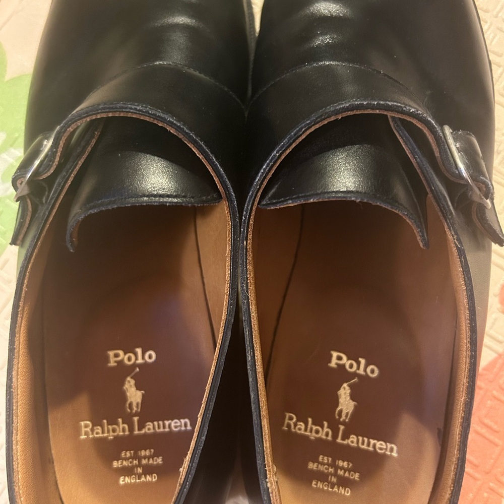 Ralph Lauren Black Leather Oxfords - Picture 3 of 10